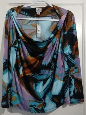 Worthington Petite XL Multicolored Blouse - NWT